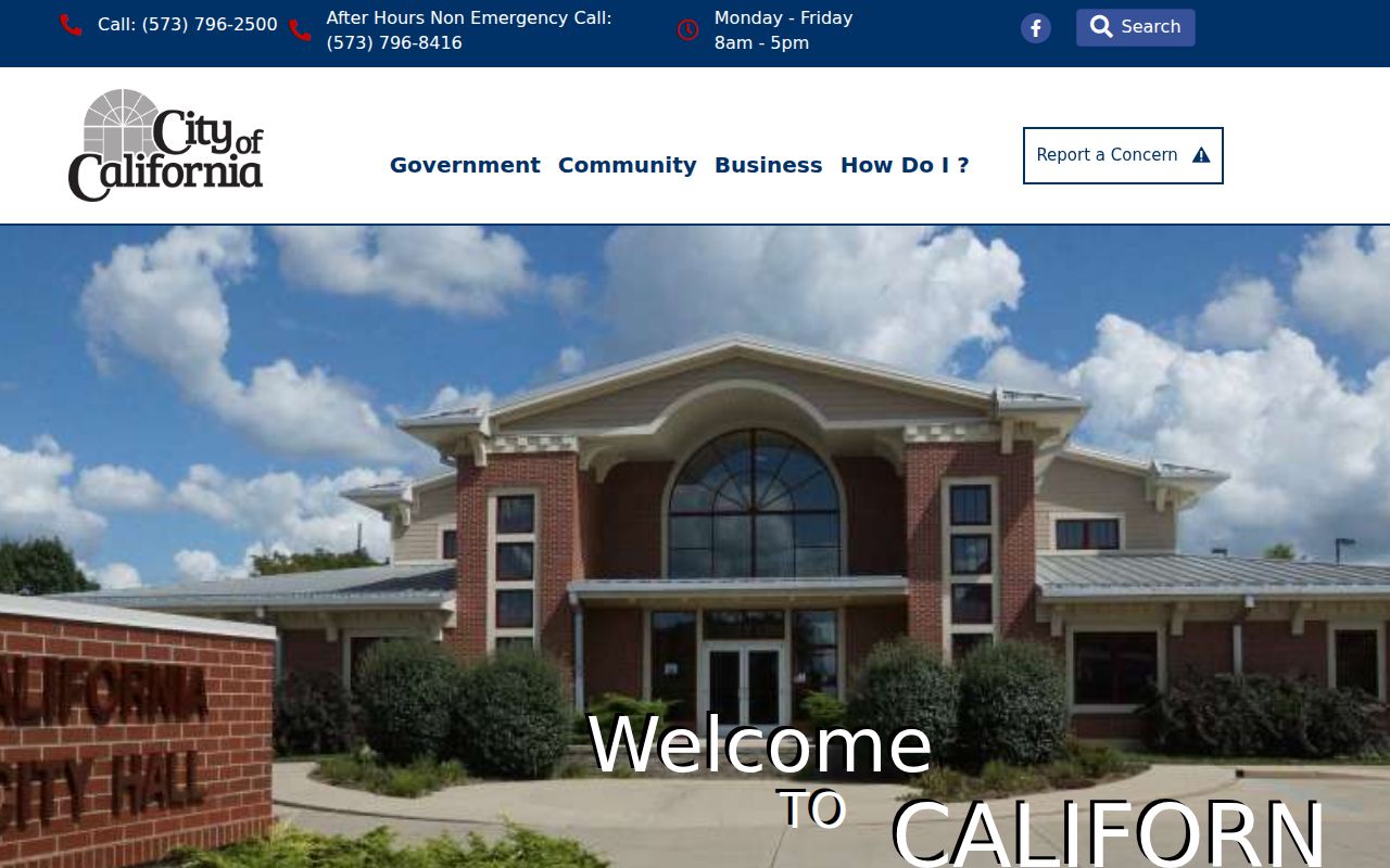 California city website for local warrant question routing and documents